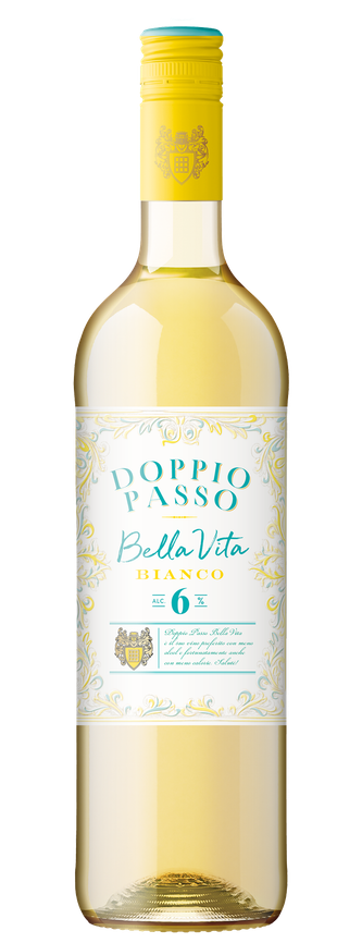 Flasche Bella Vita Bianco Doppio Passo, alkoholarm.