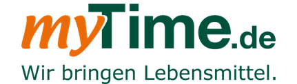 Logo von MyTime.de, Online-Geschäft für Weine und Lebensmittel.