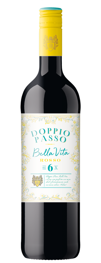 Flasche Bella Vita Rosso Doppio Passo, alkoholarm.