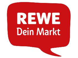 Logo von REWE, Supermarktkette in Deutschland.